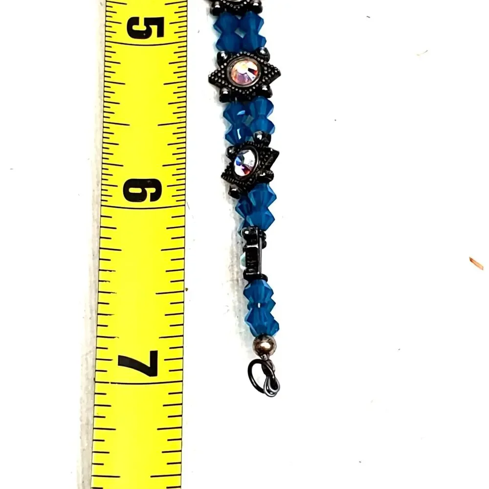 Blue Beaded Bracelet 7